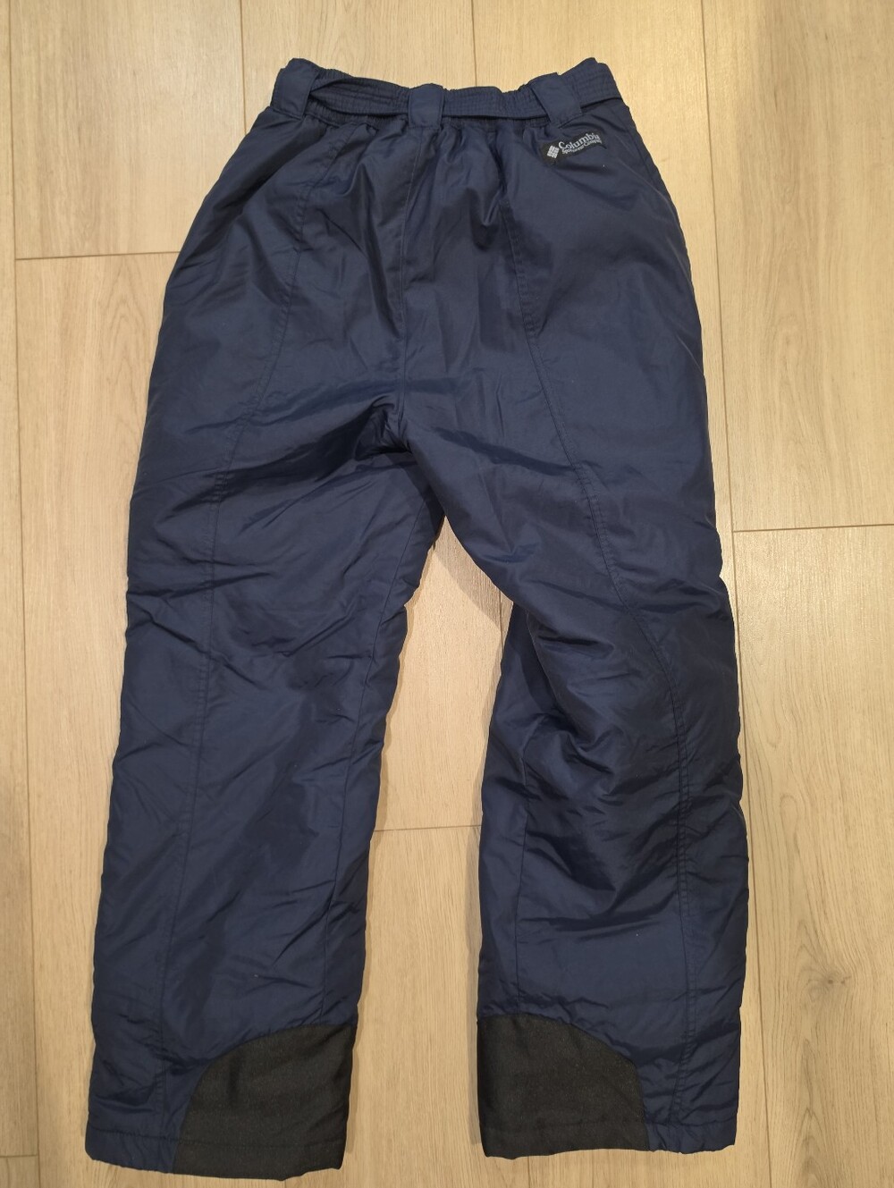 Vintage Columbia Women’s M Navy Insulated Ski Snow Pants Belted Fleece Lined - Picture 2 of 5